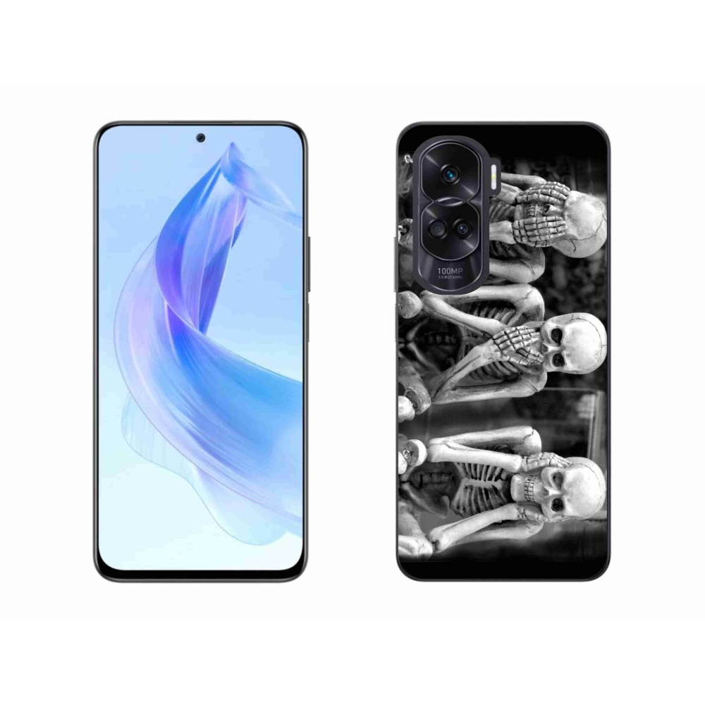 Zselés borítás mmCase a Honor 90 Lite készülékhez - csontvázak