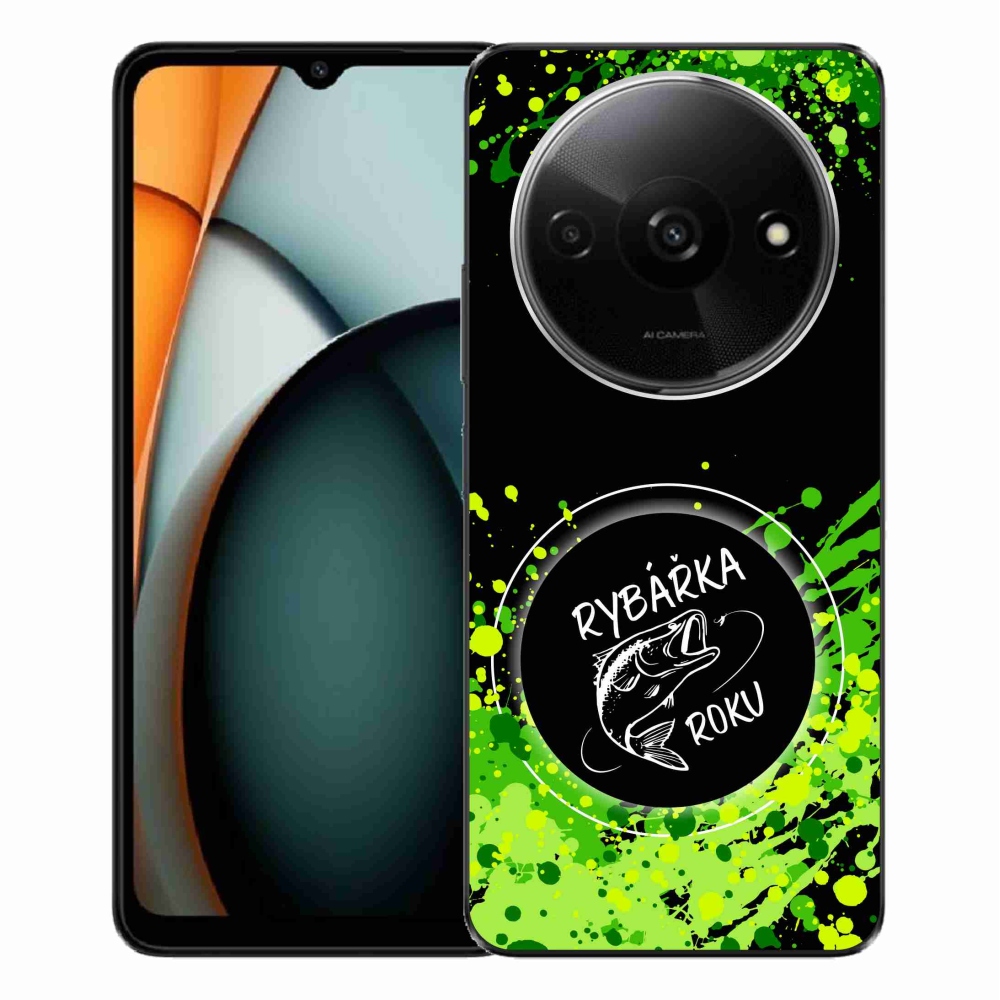 Gél borító mmCase a Xiaomi Redmi A3-hoz - az év halászának fekete háttere