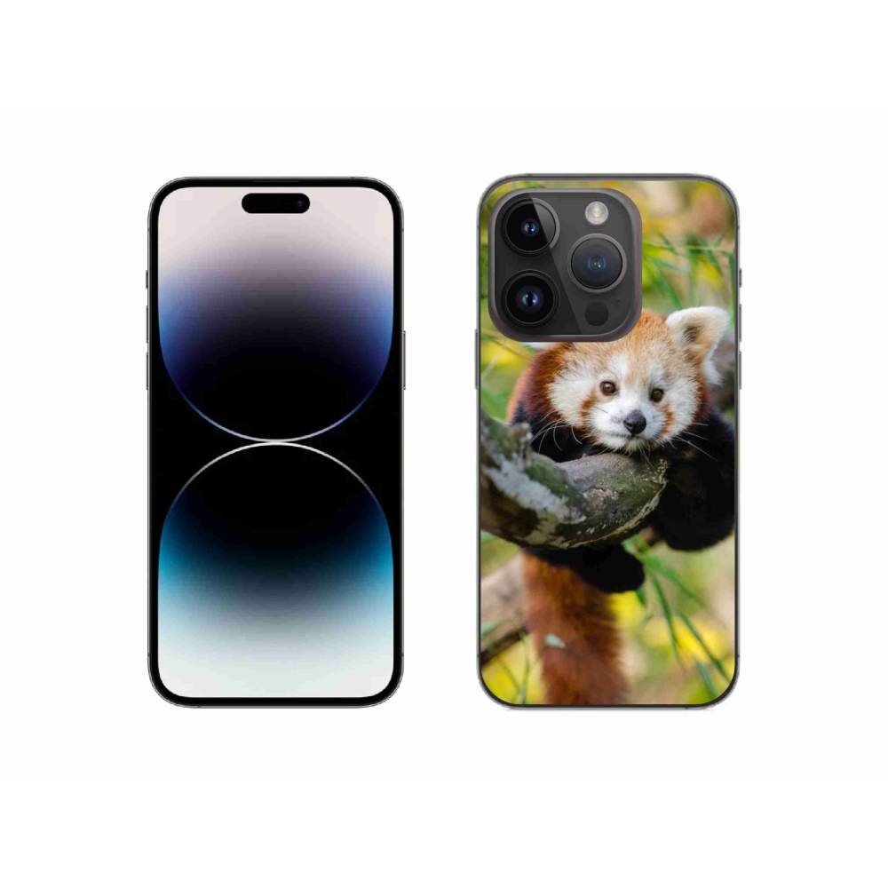 Zselés borítás mmCase iPhone 14 Pro készülékhez - pandavörös