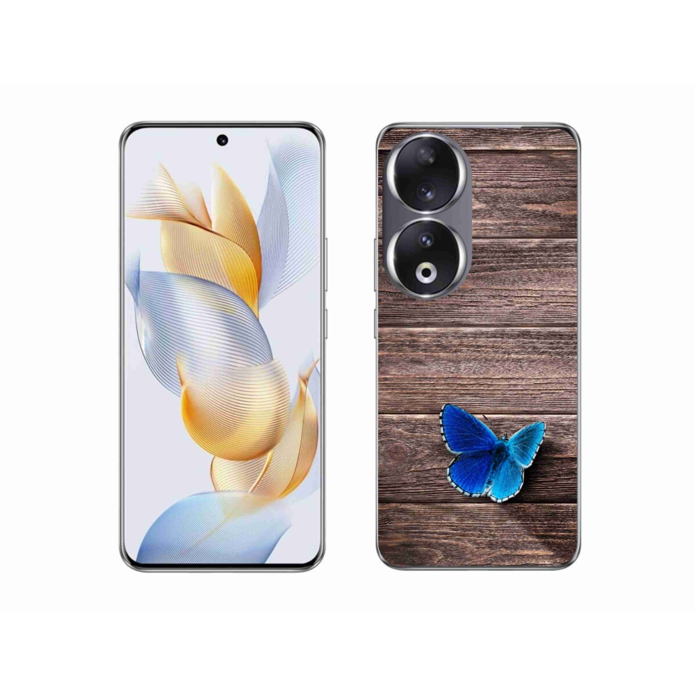 Zselés borítás mmCase a Honor 90-hez - kék pillangó 1