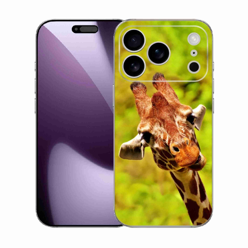 Zselés borítás mmCase iPhone 17 Pro készülékhez - zsiráf
