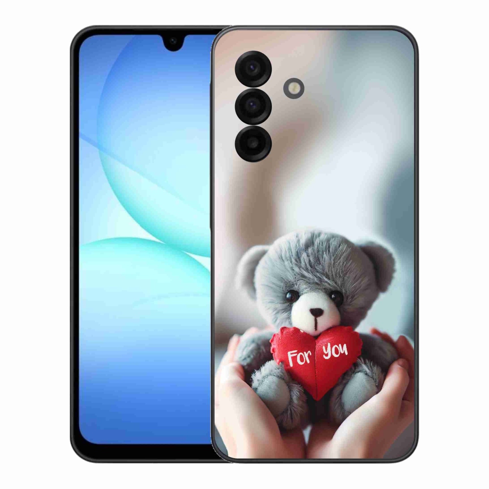 Gél borítás mmCase Samsung Galaxy A17 4G/5G - mackó a szerelmesek számára