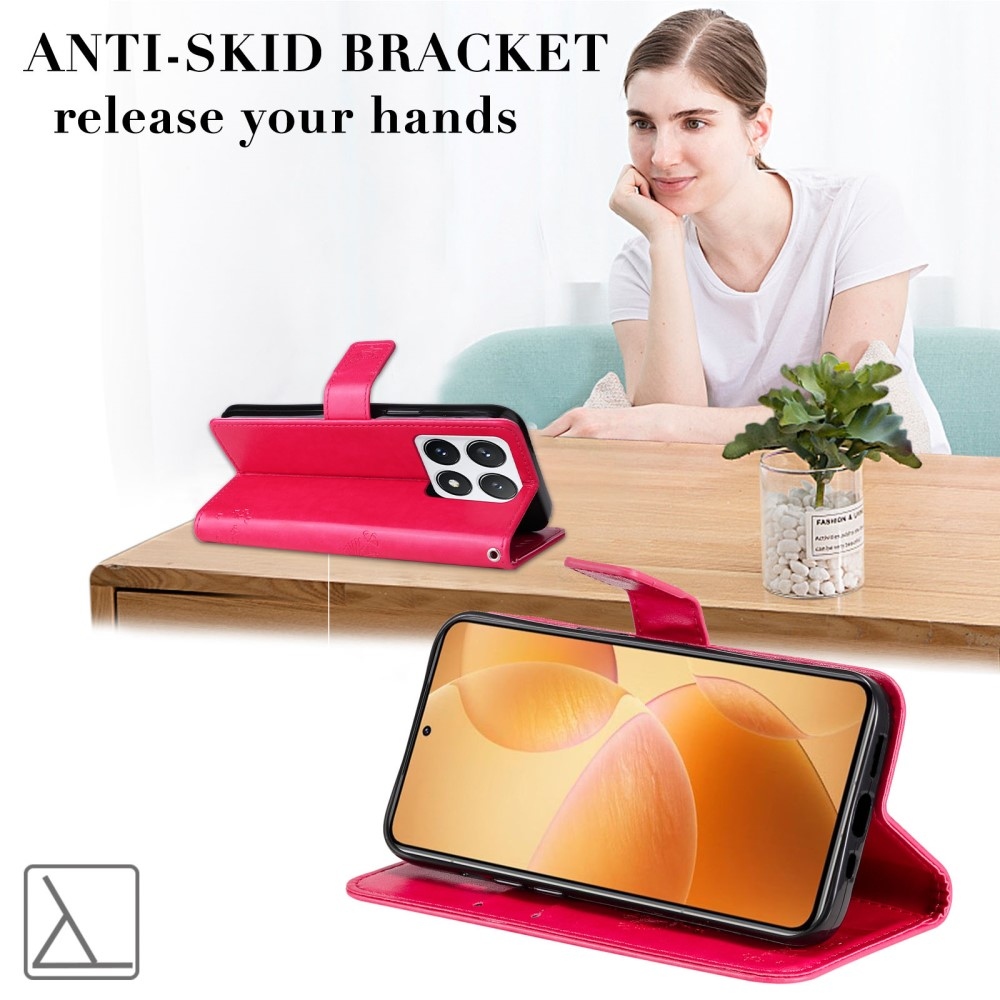 Fák könyve tok Xiaomi 14T Pro - rózsaszínű