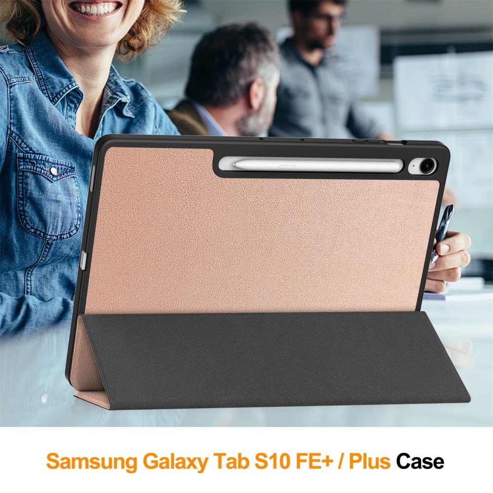 Casy intelligens záró tok Samsung Galaxy Tab S10 FE+ készülékhez - rózsaarany színű