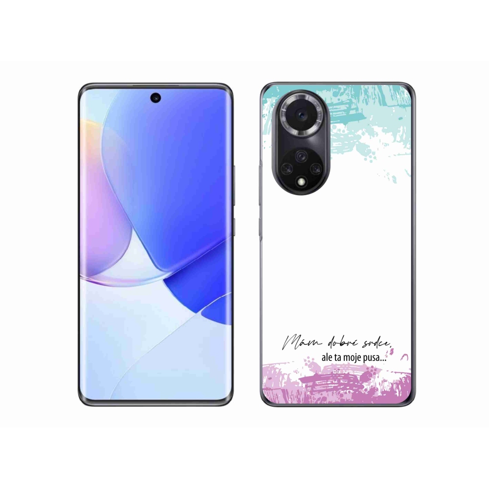 Gél borító mmCase a Huawei Nova 9-hez - vicces szöveg 3 fehér háttérrel