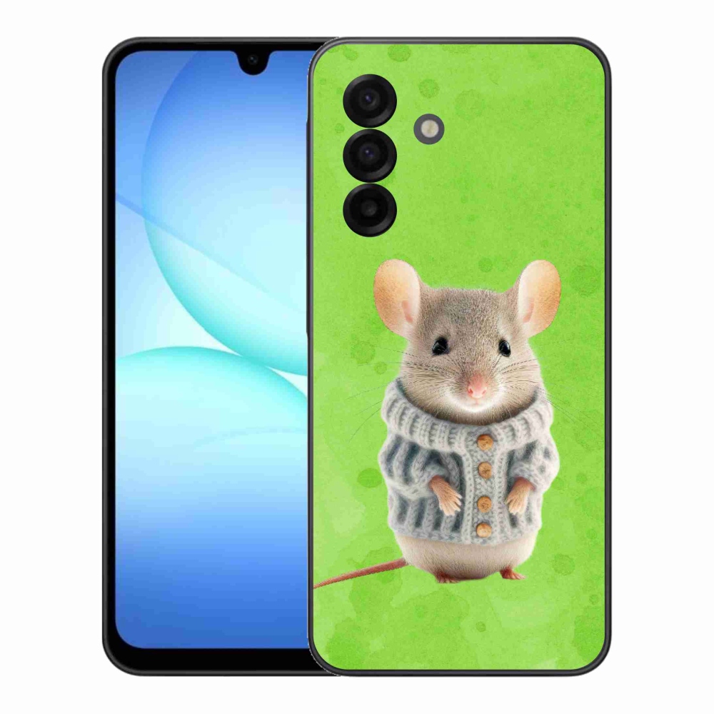 Zselés borítás mmCase Samsung Galaxy A17 4G/5G - egér pulóverben