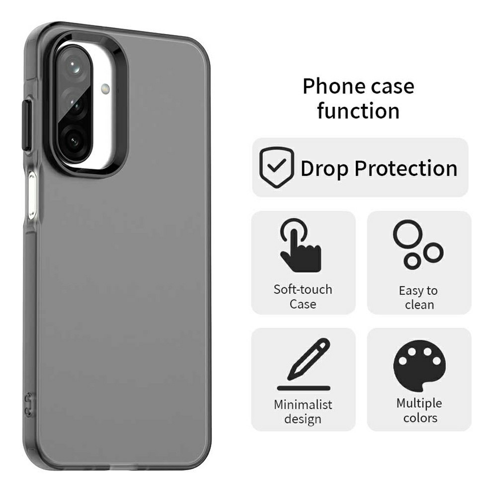 Candy matt zselés tok Samsung Galaxy A26 5G - fekete