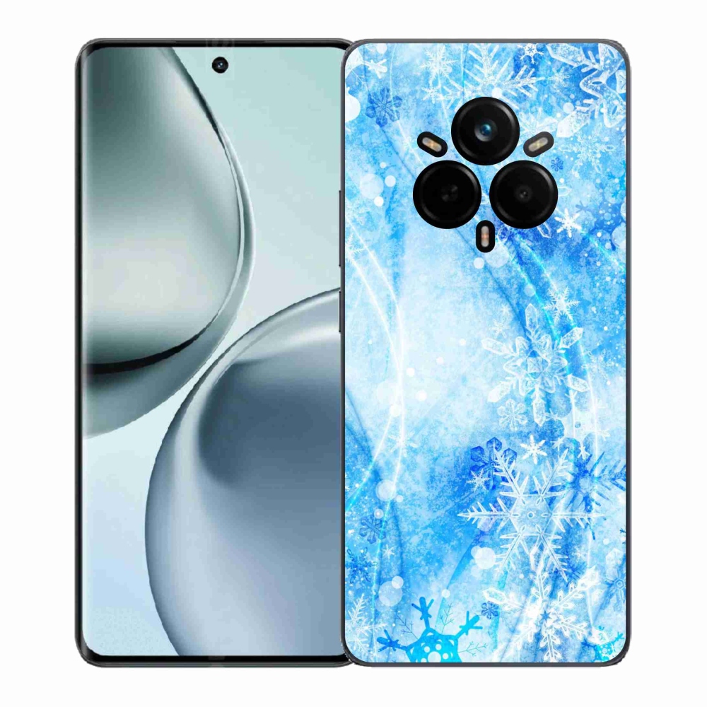 Gél borítás mmCase a Realme 14 Pro 5G készülékhez - hópelyhek