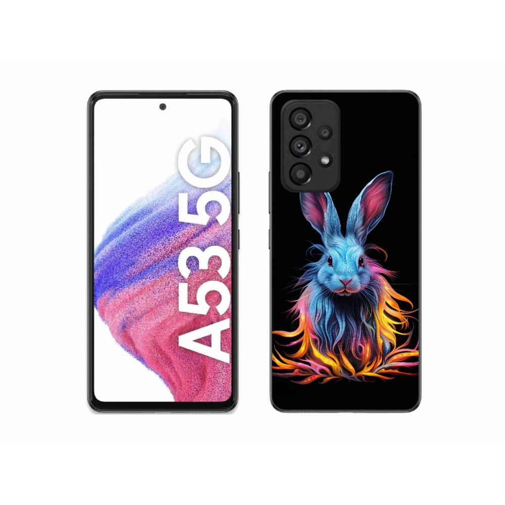 Gél borítás mmCase Samsung Galaxy A53 5G - absztrakt nyúl - Samsung Galaxy A53 5G - absztrakt nyúl