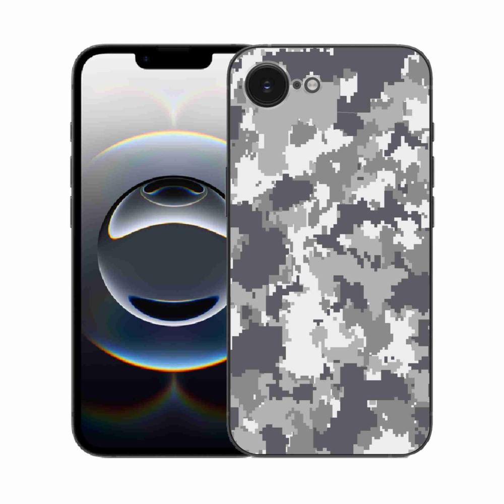 Zselés borítás mmCase iPhone 16e készülékhez - álcázó minta 2