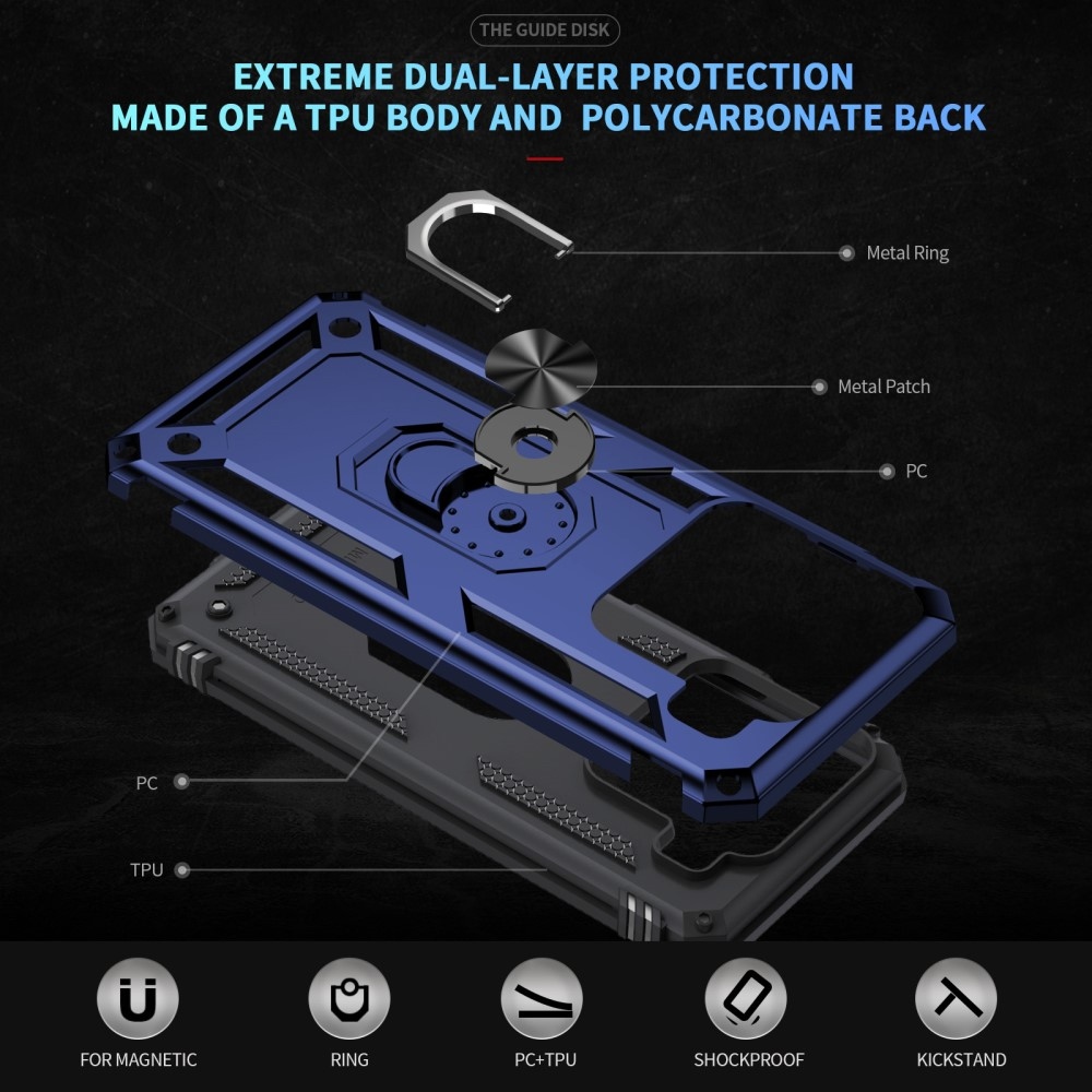 Gyűrűk tartós borító Xiaomi 15 - kék