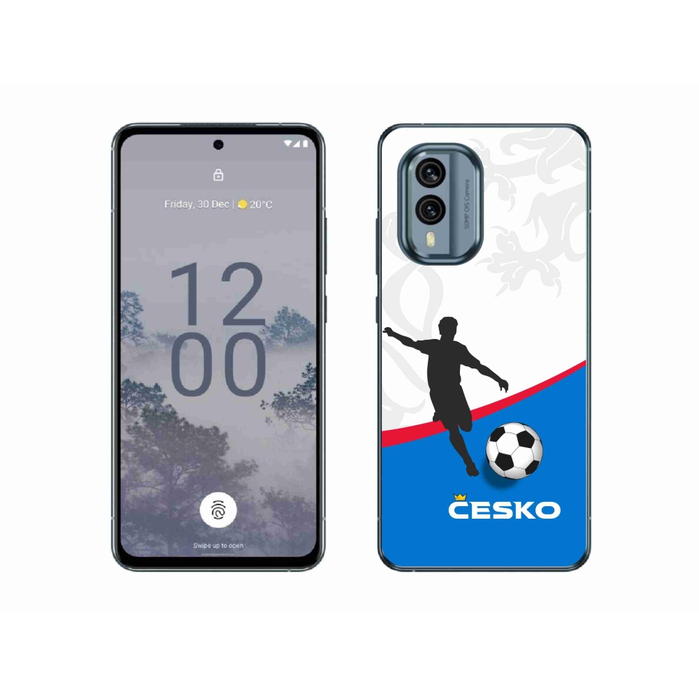 Zselés borítás mmCase a Nokia X30 5G készülékhez - futball Csehország 1