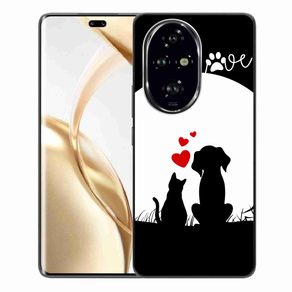 Gél tok mmCase a Honor 200 Pro 5G számára - állatszerelem