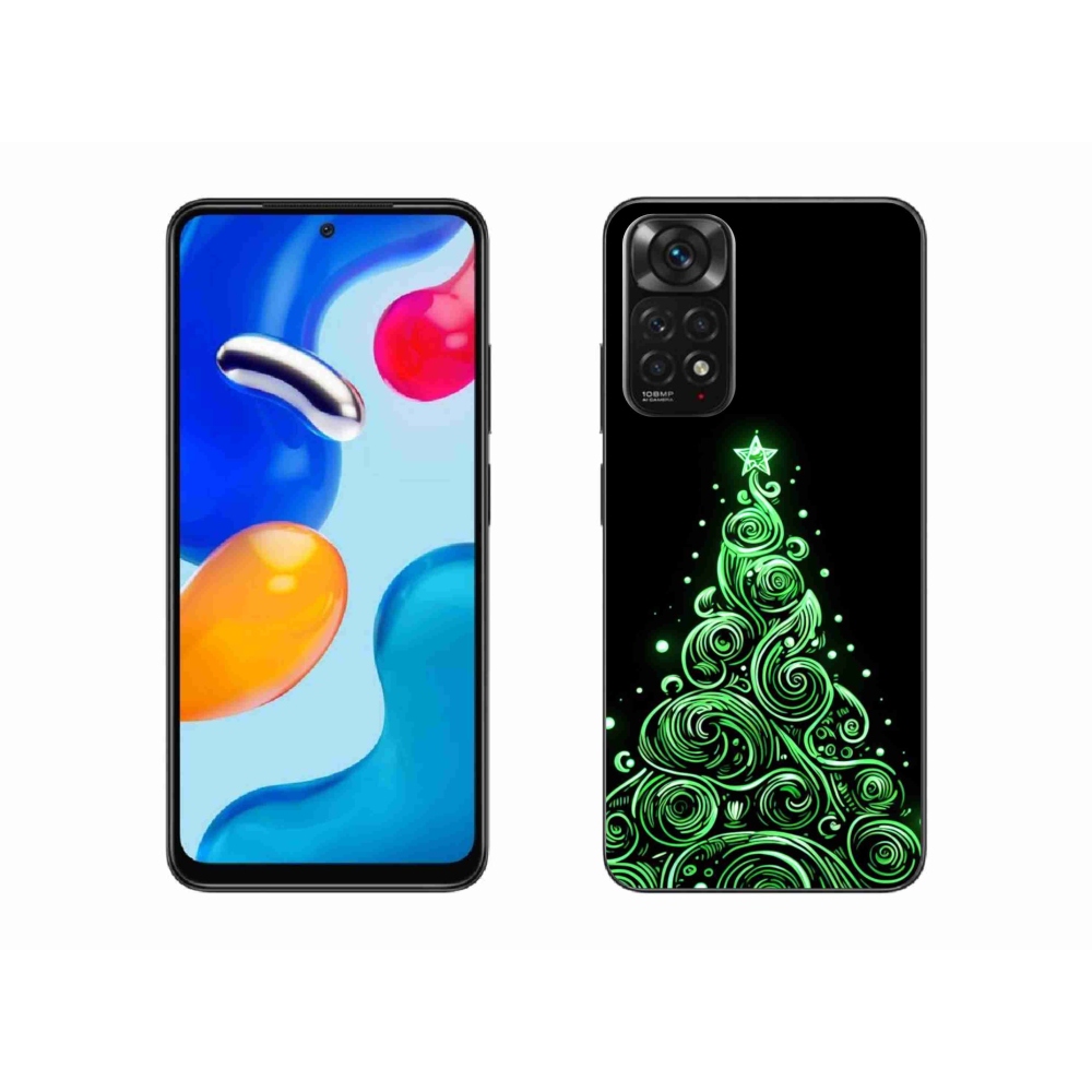 Gél borítás mmCase a Xiaomi Redmi Note 11 4G-hez - neon karácsonyfa 3