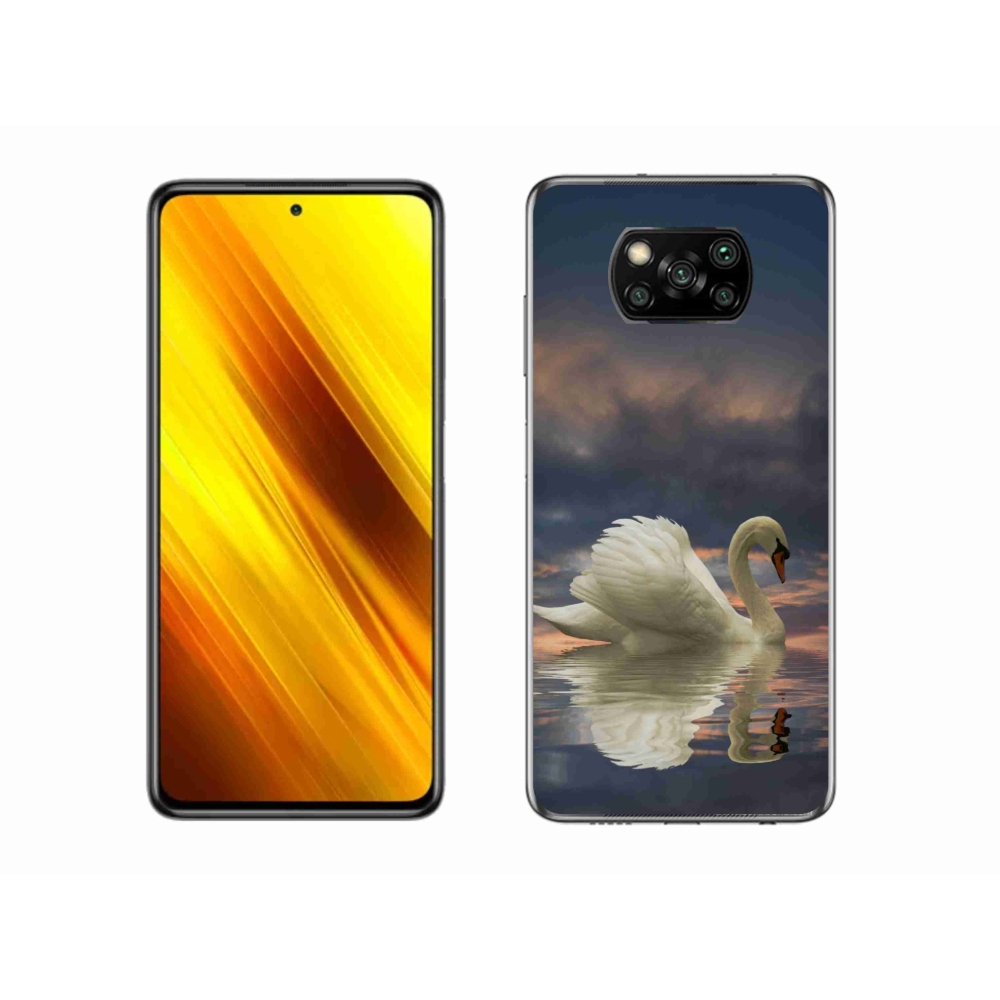 Gél borítás mmCase a Xiaomi Poco X3 Pro számára - hattyú