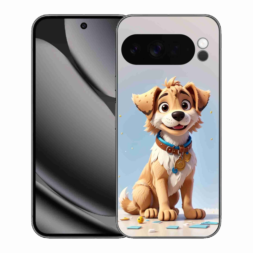 Zselés borítás mmCase a Google Pixel 10 Pro XL számára - rajzfilm kiskutya