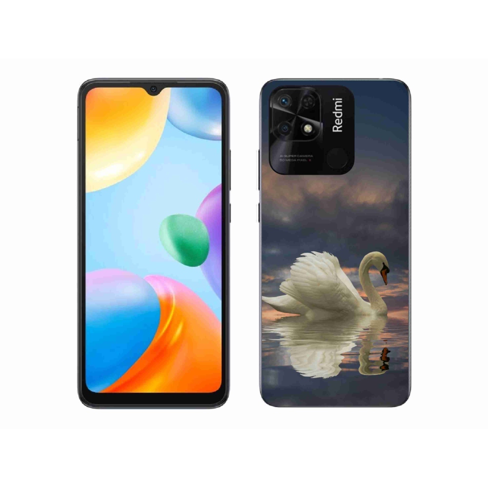 Gél borítás mmCase a Xiaomi Redmi 10C-hez - hattyú