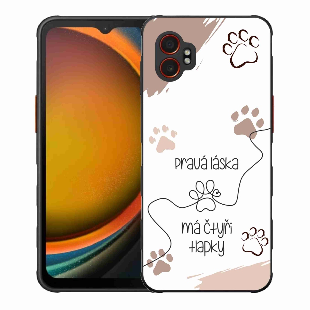 Gél borítás mmCase Samsung Galaxy Xcover 7 Pro készülékhez - kutya motívum 1 fehér háttér