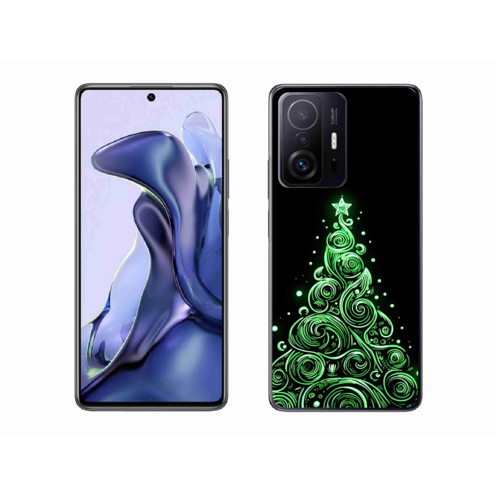 Gél borítás mmCase a Xiaomi 11T Pro számára - neon karácsonyfa 3