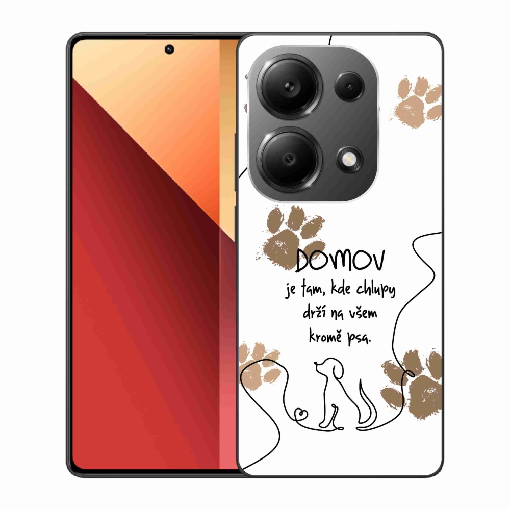Gél borítás mmCase a Xiaomi Redmi Note 13 Pro 4G/Poco M6 Pro számára - kutya motívum fehér háttérrel