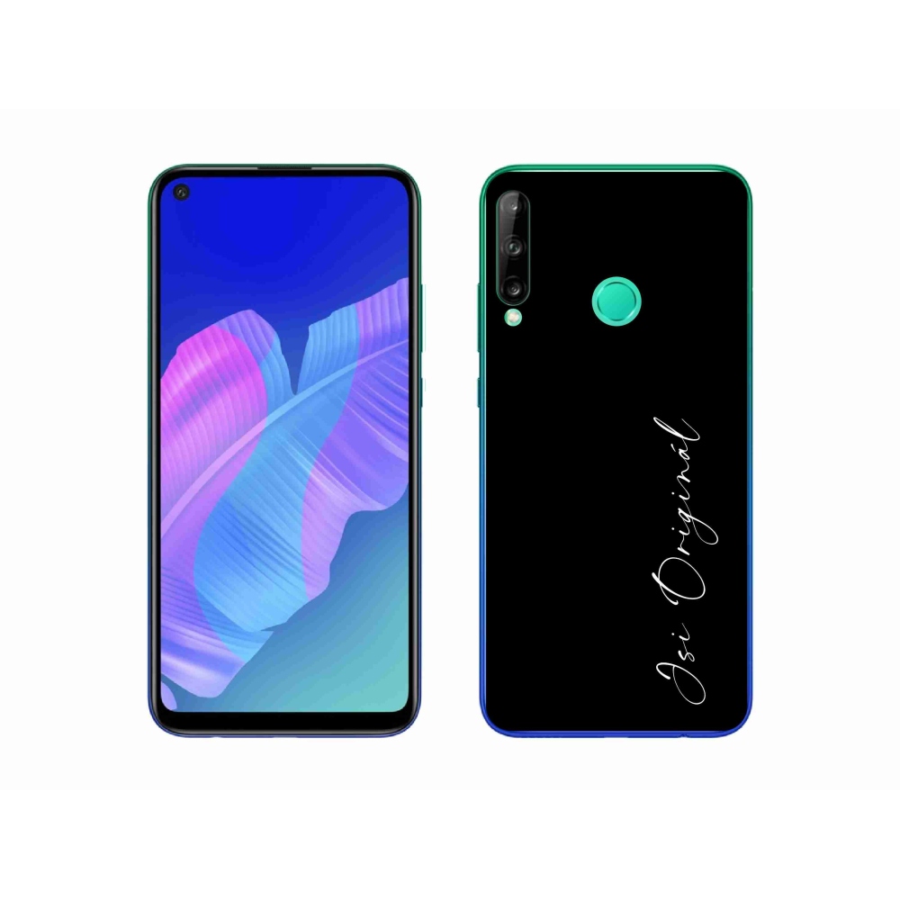 Gél borító mmCase a Huawei P40 Lite E - te vagy az eredeti fekete háttérrel