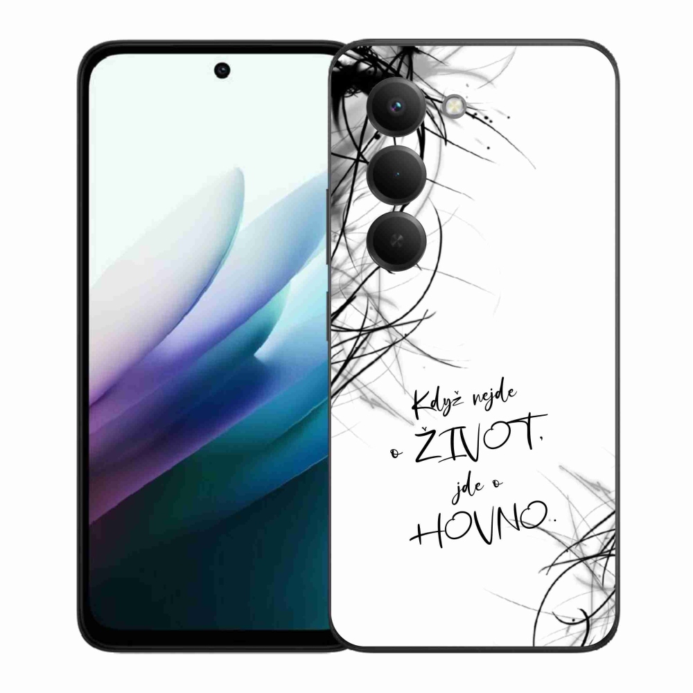 Gél borító mmCase a Xiaomi Redmi 15 4G/5G (171mm) - vicces szöveg 16 fehér háttérrel