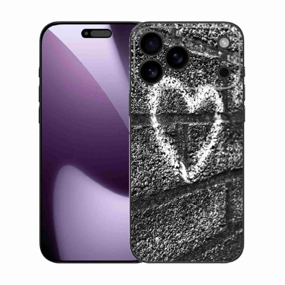 Gél borítás mmCase iPhone 17 Pro Max készülékhez - szív a falon