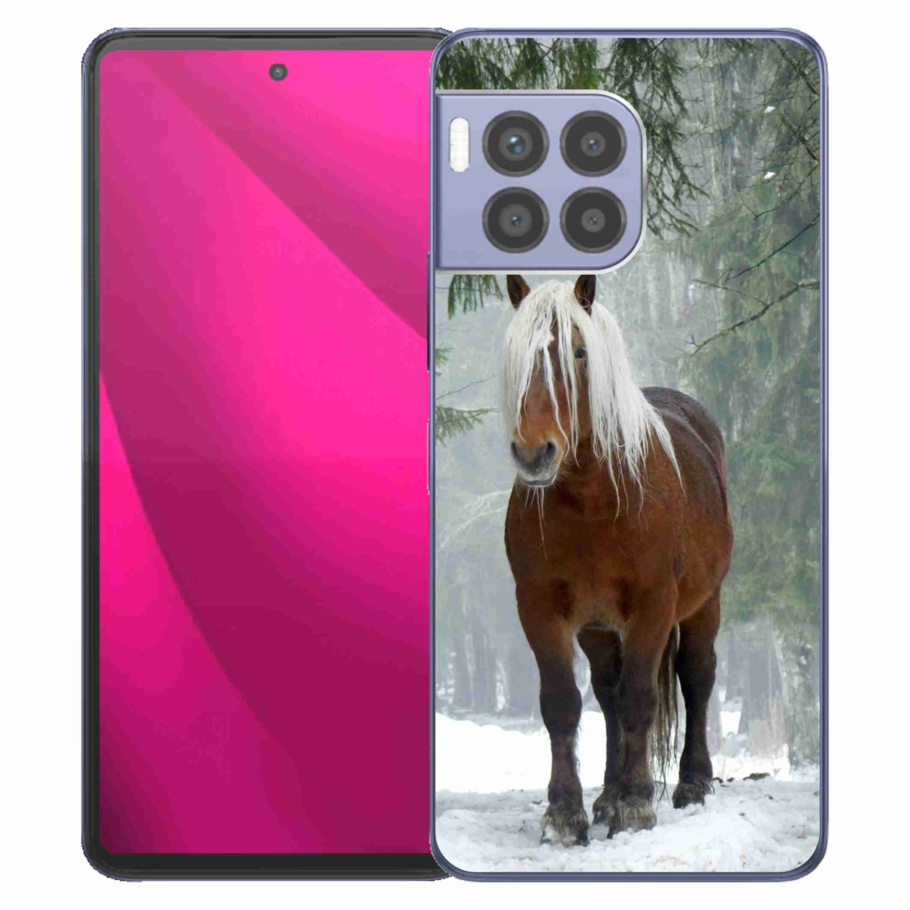 Zselés borítás mmCase a T-Mobile T Phone 2 Pro készülékhez - ló az erdőben