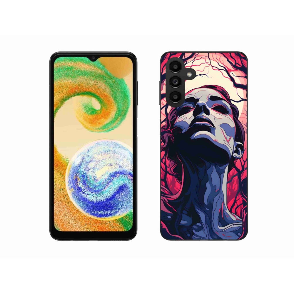 Zselés borítás mmCase Samsung Galaxy A04s (164.7x76.7x9.1mm) - absztrakt arc