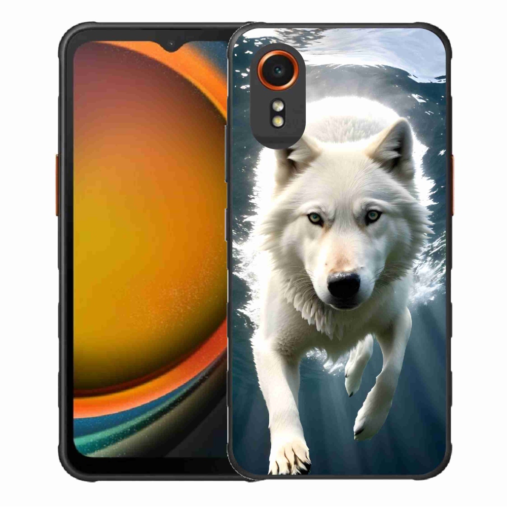 Gél védőhuzat mmCase Samsung Galaxy Xcover 7 - fehér farkas
