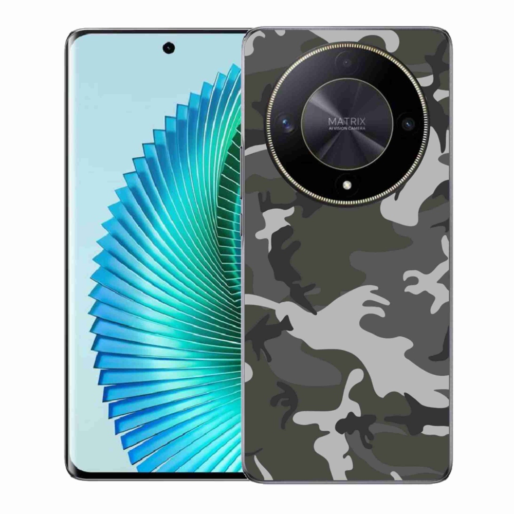 Zselés borítás mmCase a Honor Magic 6 Lite 5G számára - álcázó mintás