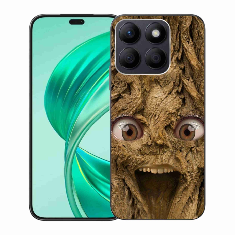 Zselés borítás mmCase a Honor X8b számára - boldog fa szemekkel