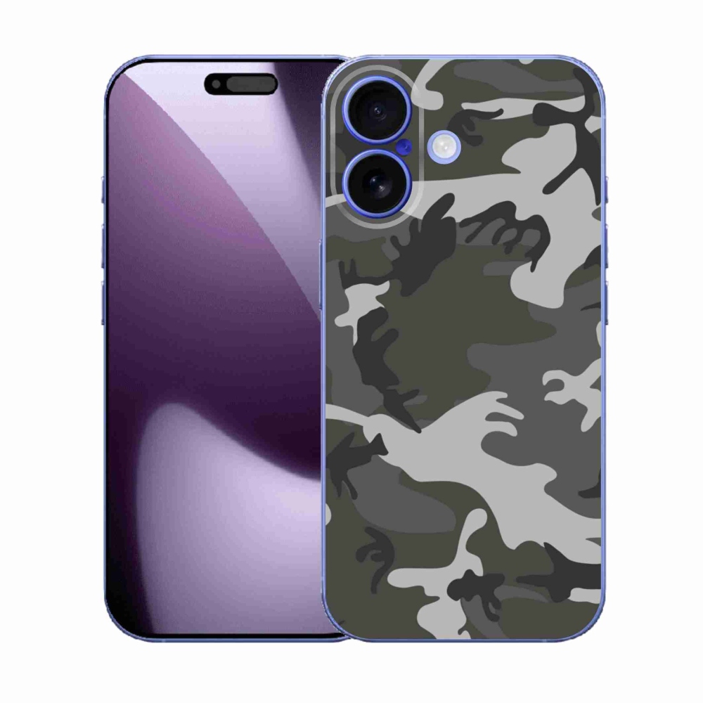 Zselés borítás mmCase iPhone 17 készülékhez - terepszínű minta