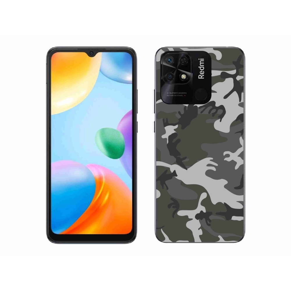 Gél borítás mmCase a Xiaomi Redmi 10C-hez - álcázó mintás