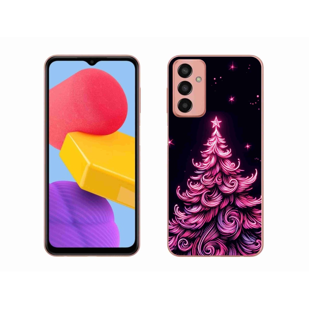 Gél borítás mmCase Samsung Galaxy M13 - neon karácsonyfa 2