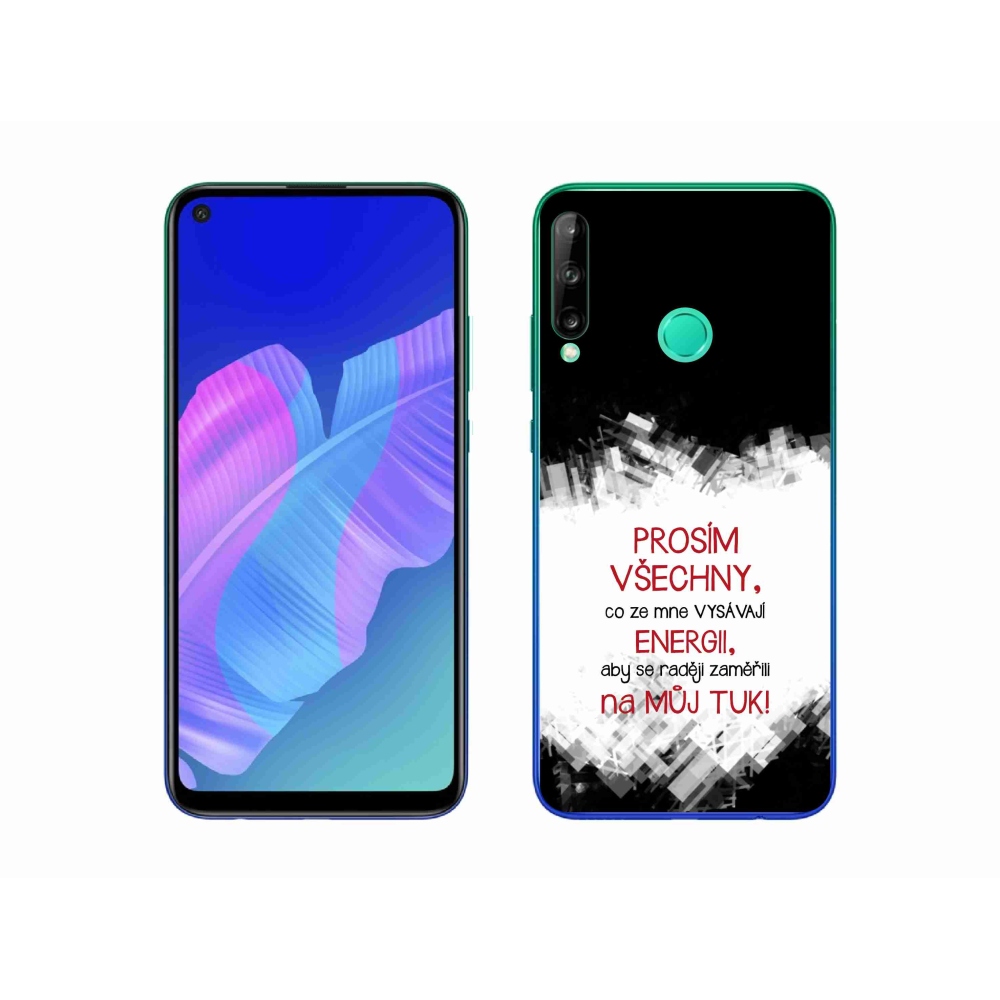 Gél borító mmCase a Huawei P40 Lite E - vicces szöveg 1 piros
