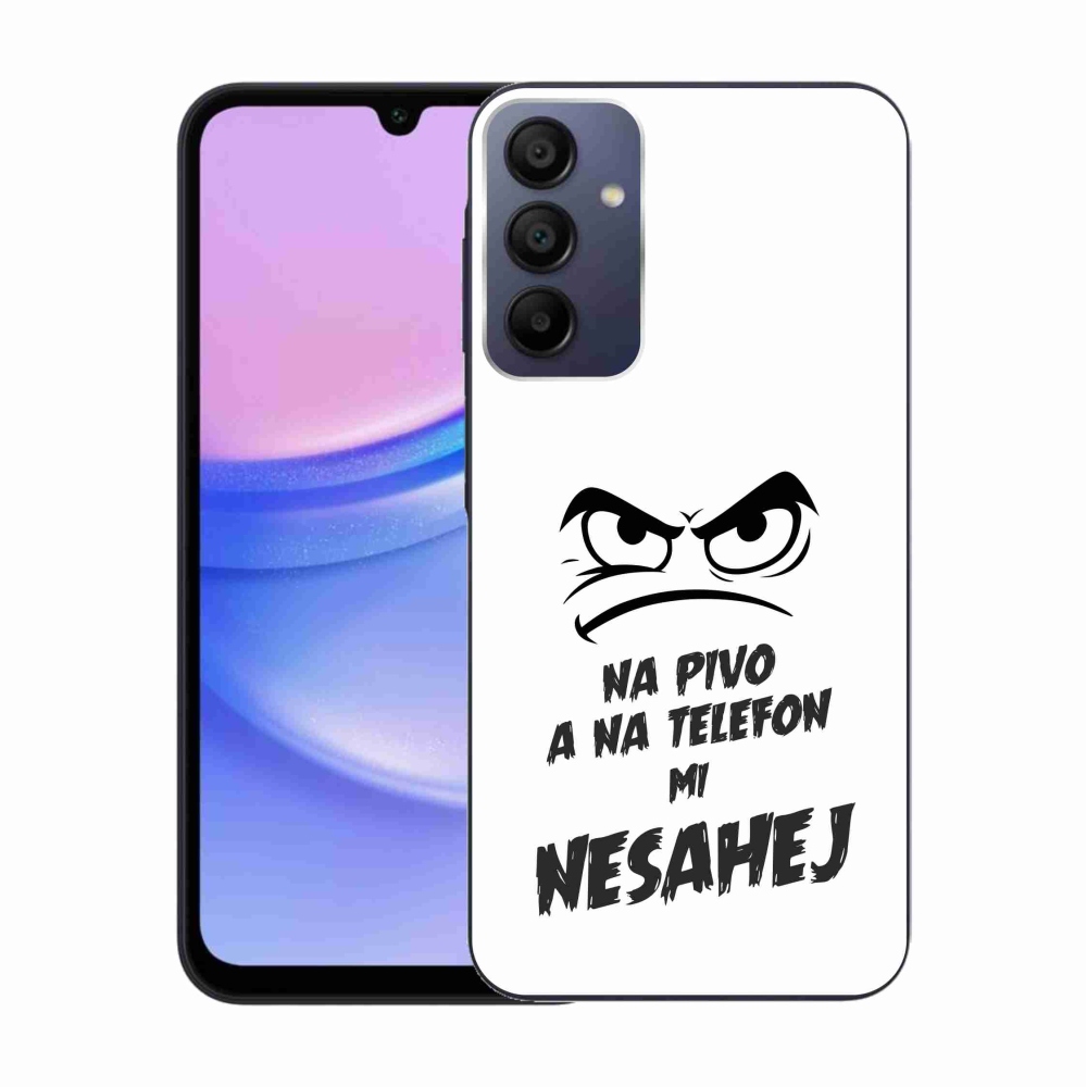 Gél borítás mmCase Samsung Galaxy A15 4G/5G - sör motívum 2 fehér háttérrel