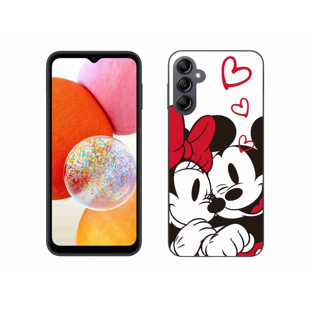 Gél védőhuzat mmCase Samsung Galaxy A14 4G/5G - minnie és mickey