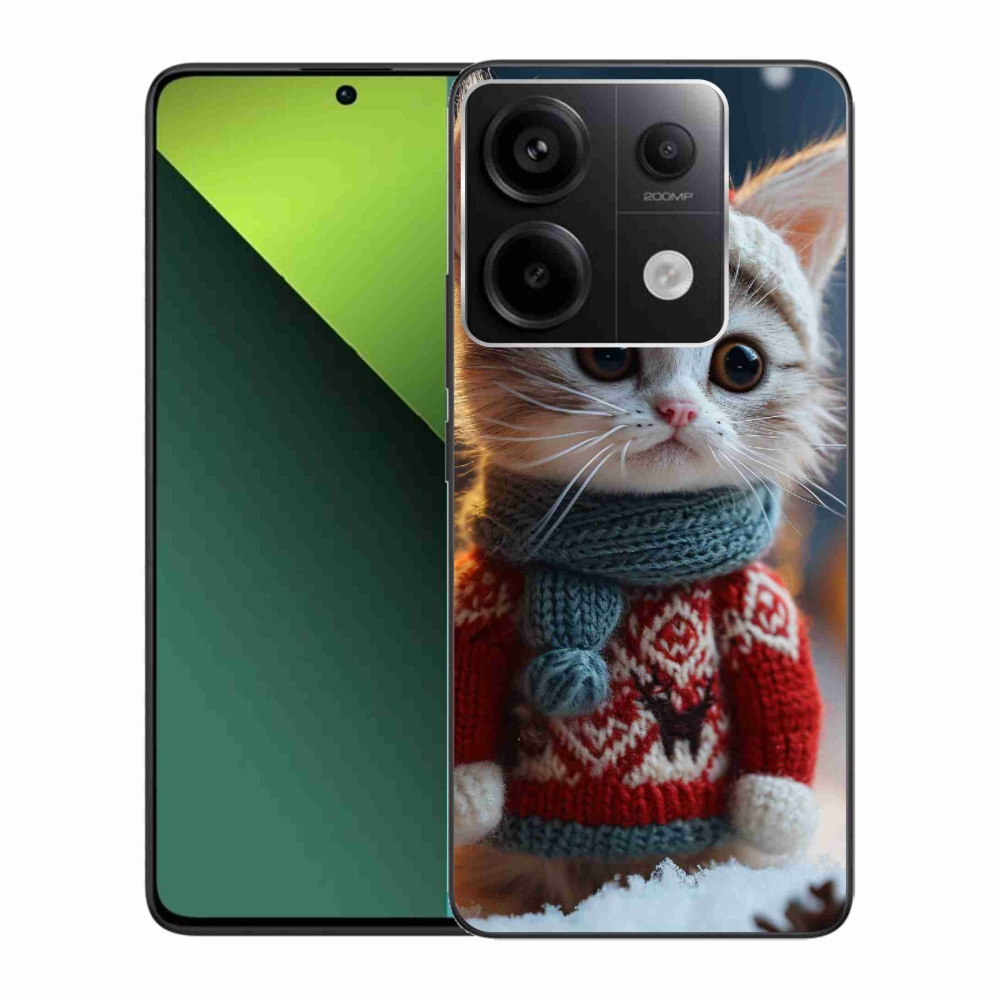 Gél borítás mmCase a Xiaomi Redmi Note 13 Pro 5G/Poco X6 5G számára - cica pulóverben