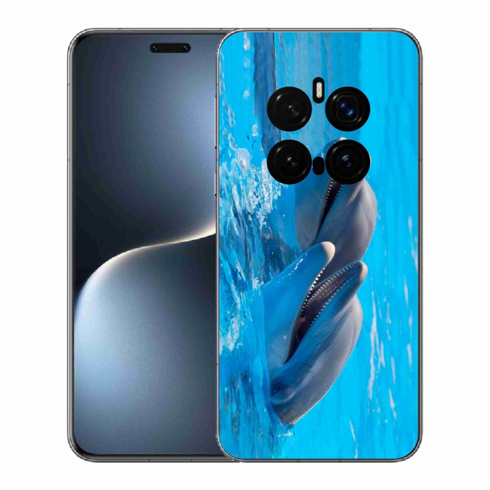 Zselés borítás mmCase a Honor Magic 7 Pro 5G készülékhez - delfinek