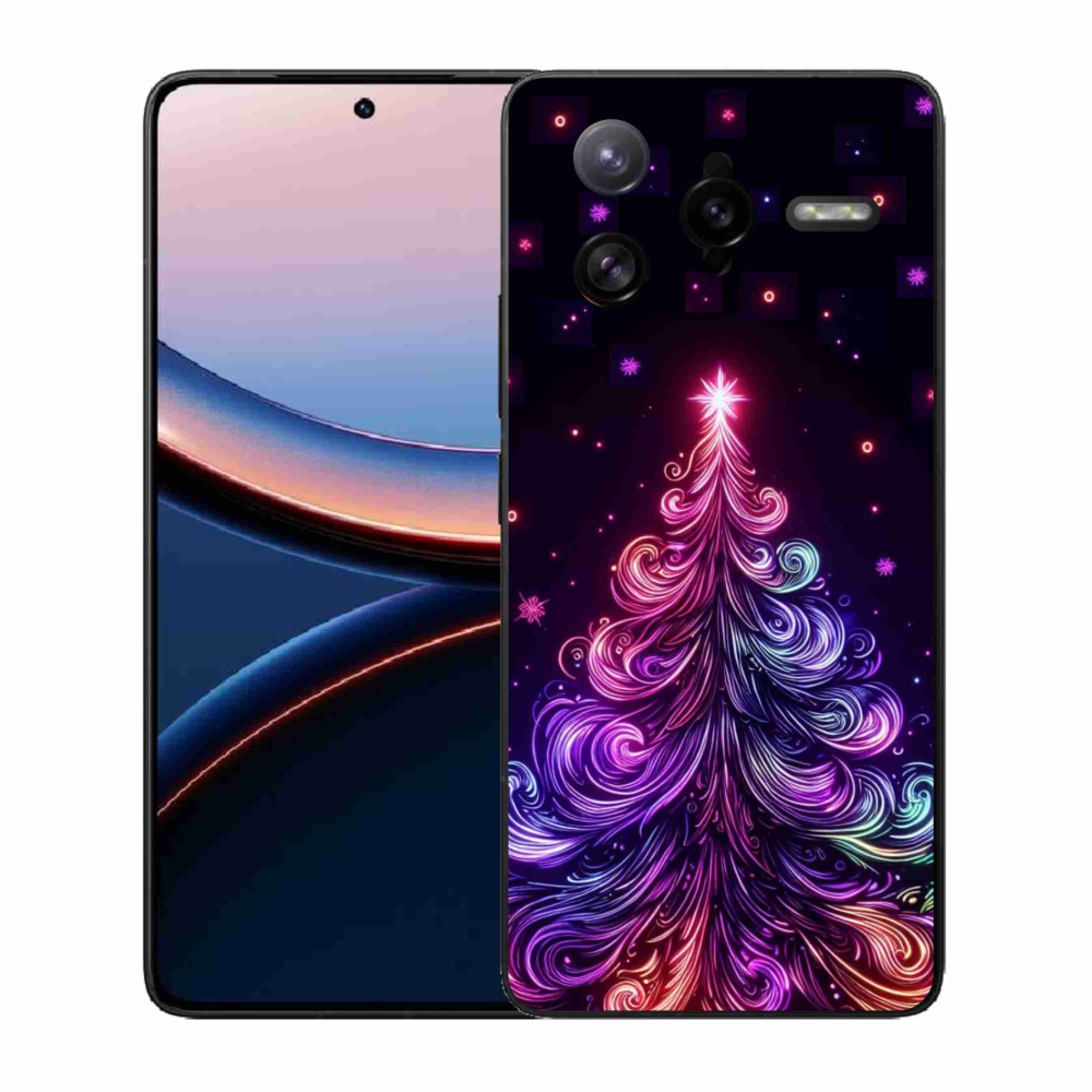 Gél borítás mmCase a Xiaomi Poco F7 Ultra számára - neon karácsonyfa 1