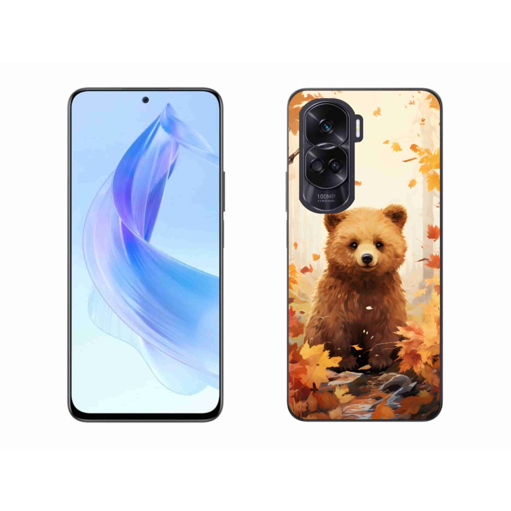 Zselés borítás mmCase a Honor 90 Lite-hoz - medve az erdőben