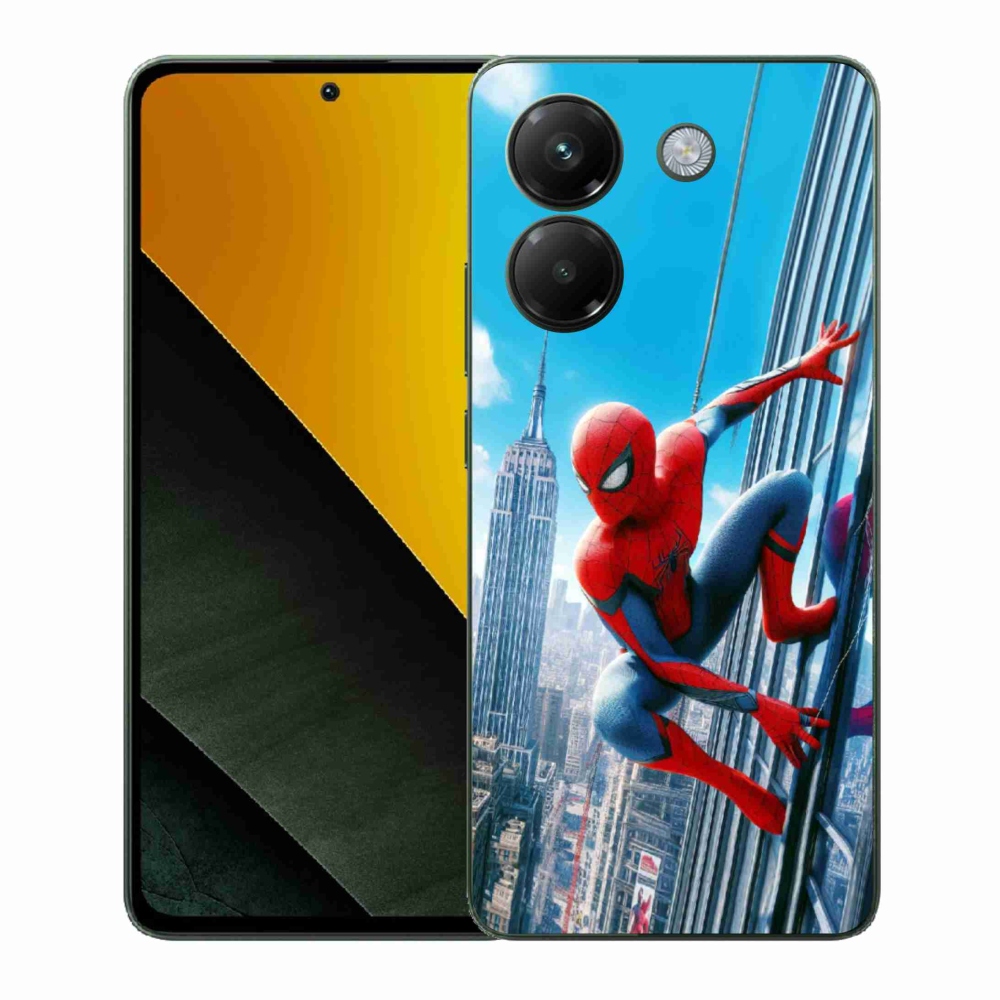 Gél borítás mmCase a Xiaomi Poco M7 Pro 5G számára - spiderman