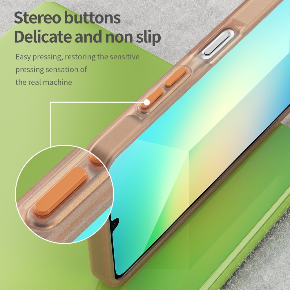 Candys matt zselés tok Samsung Galaxy A06 4G - narancssárga színben