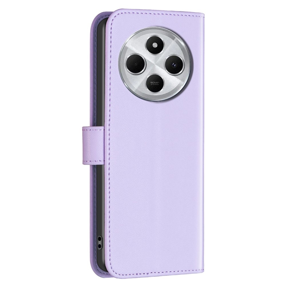 BNF könyv tok Xiaomi Redmi 14C/Poco C75-hez - világos lila