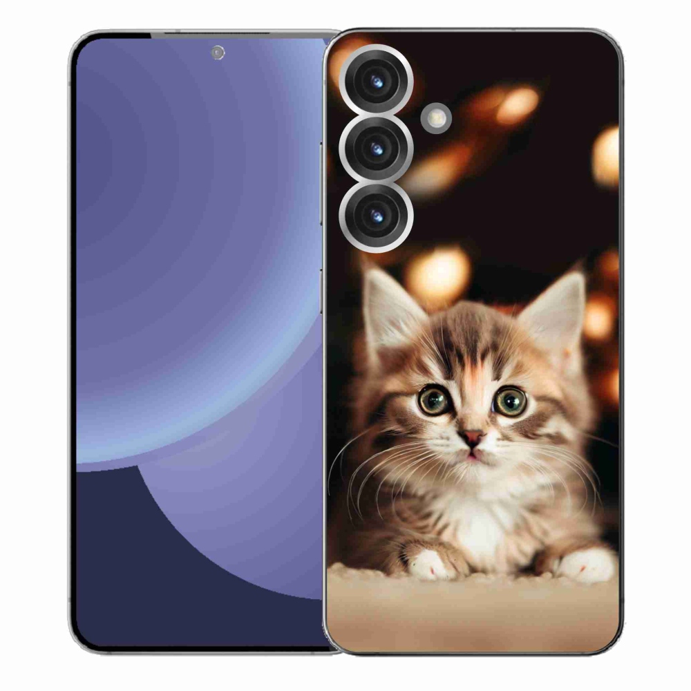 Gél borítás mmCase Samsung Galaxy S25+ készülékhez - aranyos cica 2