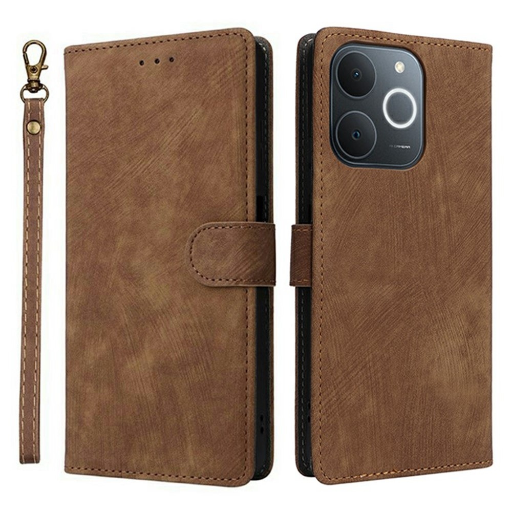 RFID könyvtáska a Realme Note 70T készülékhez - barna