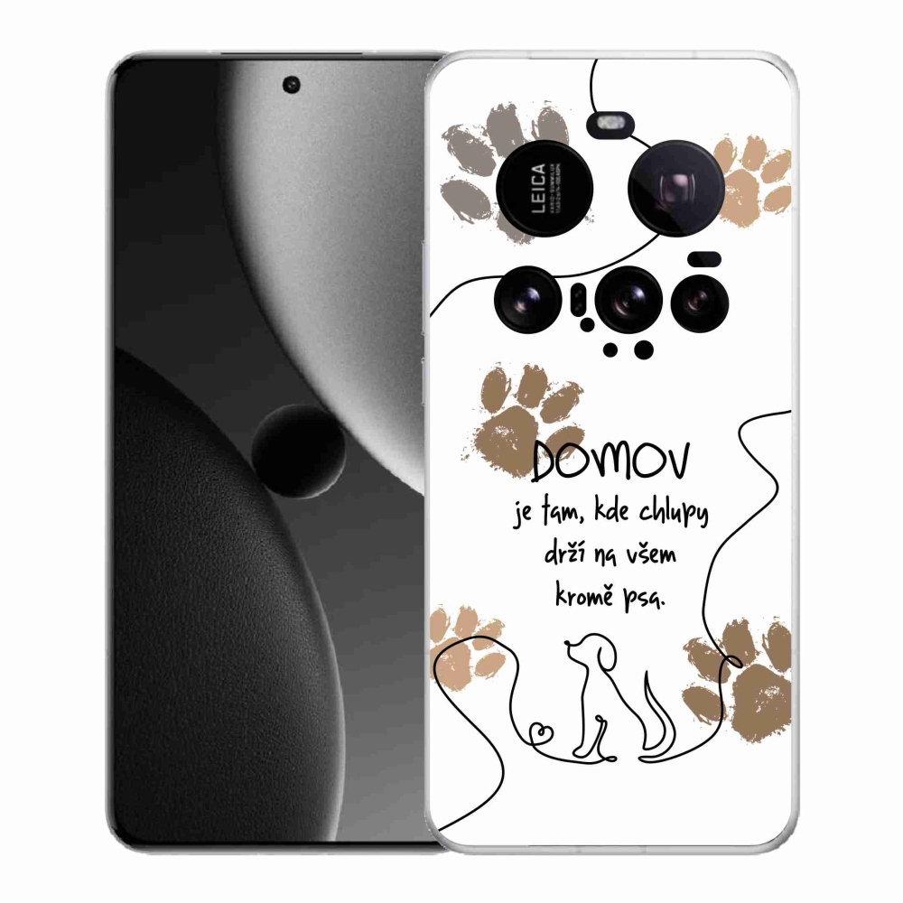 Gél borítás mmCase a Xiaomi 15 Ultra készülékhez - kutya motívum fehér háttérrel