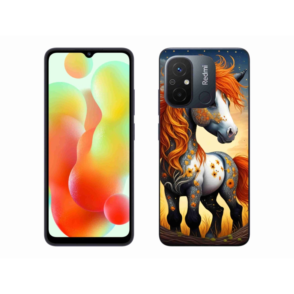 Gél borítás mmCase a Xiaomi Redmi 12C-hez - színes póni