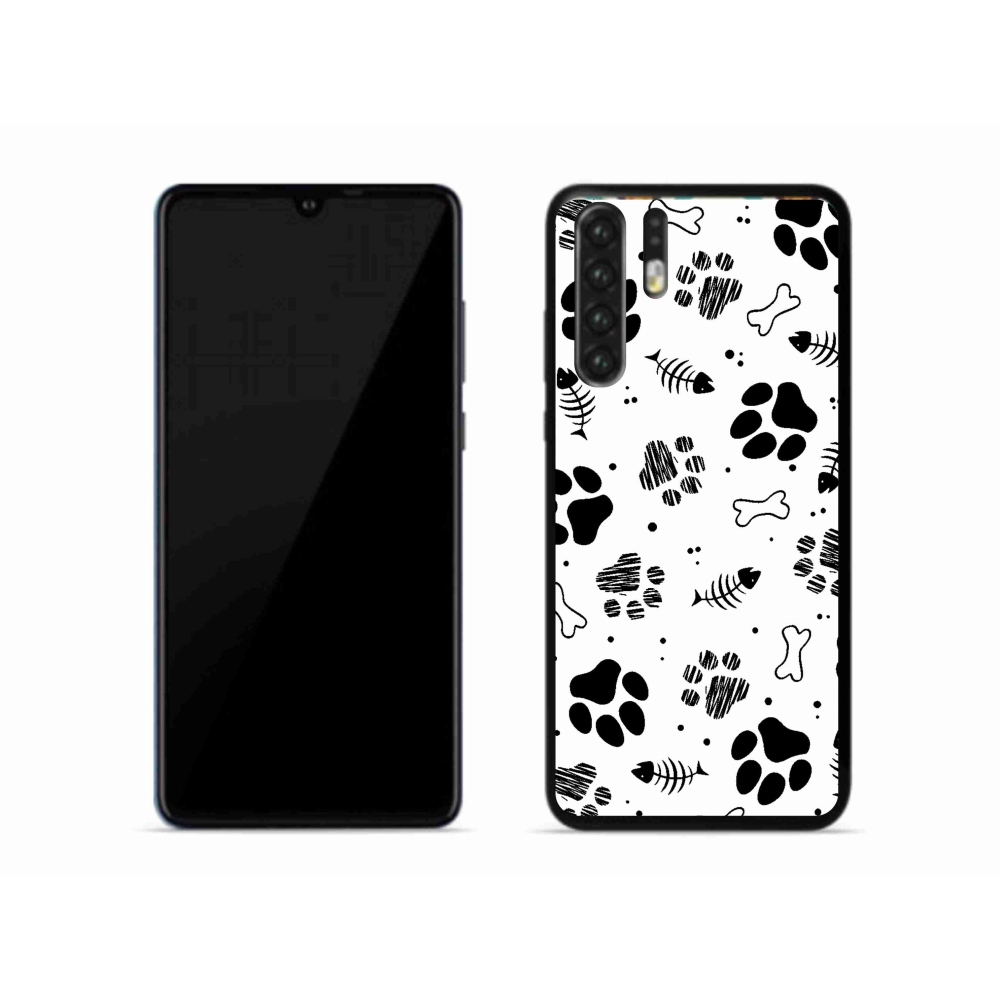 Gél borítás mmCase a Huawei P30 Pro készülékhez - kutyamancsok 1